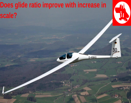 Does glide ratio improve with increase in scale?