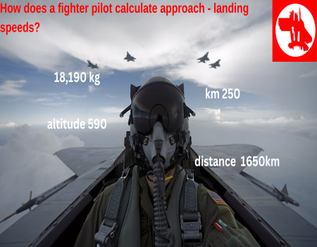 How does a fighter pilot calculate approach - landing speeds?